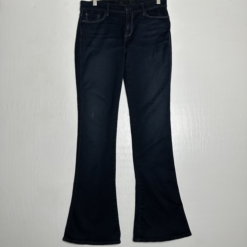 7FAMK Womens Bootcut Lexie Kaylie Jeans Size 29 8 Dark Wash Stretch Denim